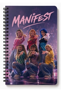 Manifest A5 Yandan Spiralli Defter – 80 Yaprak Çizgili Not Defteri Okul Defteri